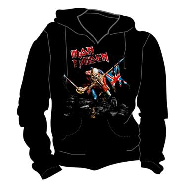 IRON MAIDEN - Trooper - čierna pánska mikina