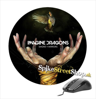 Podložka pod myš IMAGINE DRAGONS - Smoke + Mirrors - okrúhla