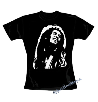 BOB MARLEY - Portrait - čierne dámske tričko