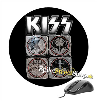 Podložka pod myš KISS - Symbols - okrúhla