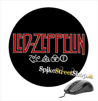 Podložka pod myš LED ZEPPELIN - Symbols - okrúhla