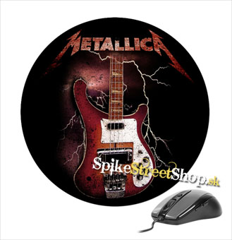 Podložka pod myš METALLICA - Cliff Burton Bass - okrúhla