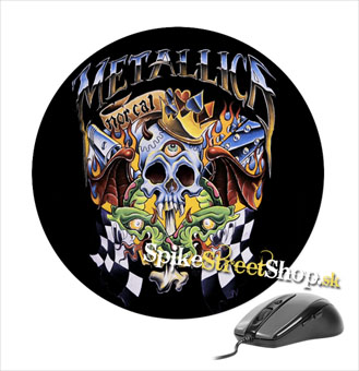 Podložka pod myš METALLICA - Checkered Flag - okrúhla