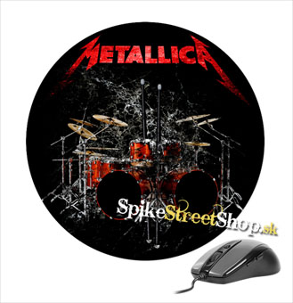 Podložka pod myš METALLICA - Lars Drum Kit - okrúhla