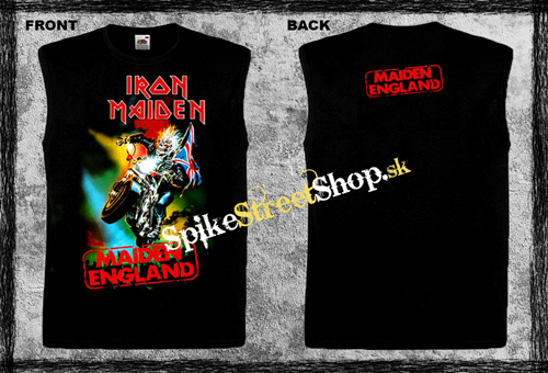 IRON MAIDEN - Maiden England Gold Edition - čierne pánske tričko bez rukávov