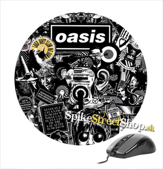 Podložka pod myš OASIS - Newspaper - okrúhla