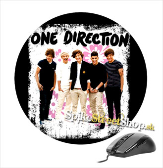 Podložka pod myš ONE DIRECTION - Flowers - okrúhla