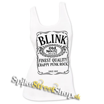 BLINK 182 - Jack Daniels Motive - Ladies Vest Top - biele