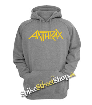 ANTHRAX - šedá pánska mikina