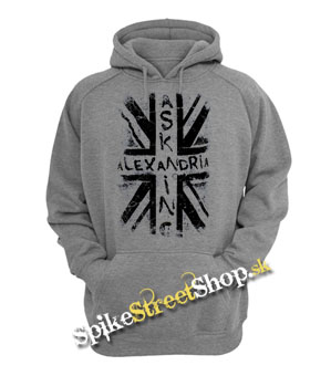 ASKING ALEXANDRIA - Flag White - šedá pánska mikina