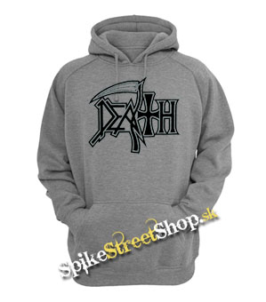 DEATH - Logo - šedá pánska mikina