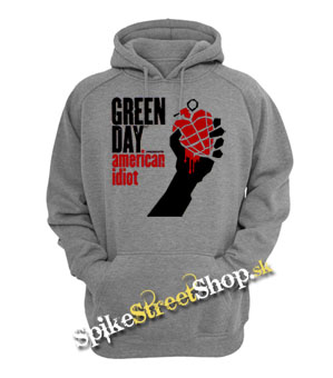 GREEN DAY - American Idiot - šedá pánska mikina