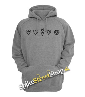 HEARTAGRAM - History - šedá pánska mikina