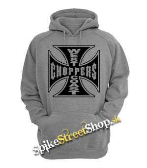 CHOPPERS - Cross - šedá pánska mikina