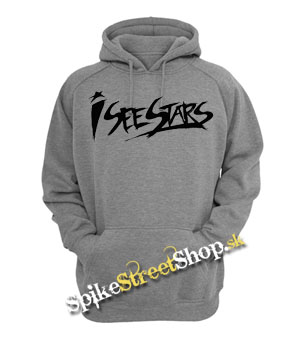 I SEE STARS - Logo - šedá pánska mikina