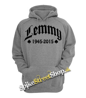 LEMMY - 1945-2015 - šedá pánska mikina