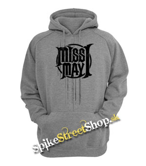 MISS MAY I - Logo - šedá pánska mikina