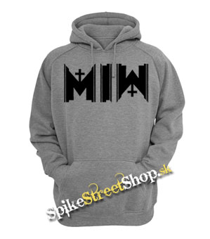 MOTIONLESS IN WHITE - Cemetery Logo - šedá pánska mikina