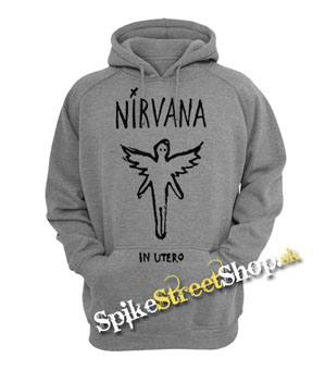 NIRVANA - In Utero - šedá pánska mikina