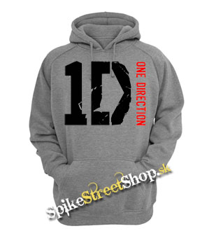 ONE DIRECTION - Logo Colour - šedá pánska mikina