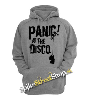 PANIC AT THE DISCO - Logo - šedá pánska mikina