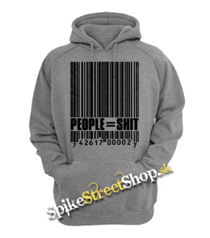 PEOPLE SHIT - šedá pánska mikina