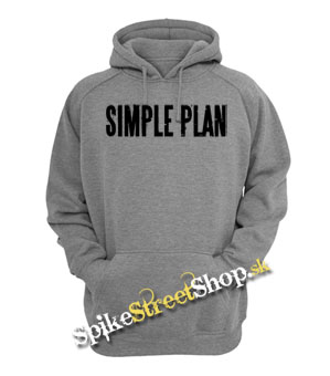 SIMPLE PLAN - Logo - šedá pánska mikina