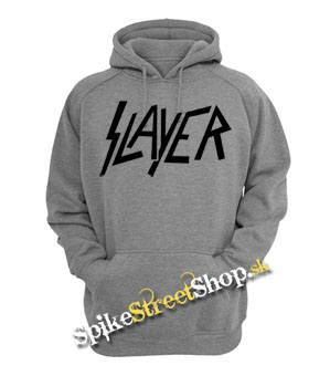 SLAYER - Logo - šedá pánska mikina