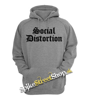 SOCIAL DISTRORTION - Logo - šedá pánska mikina