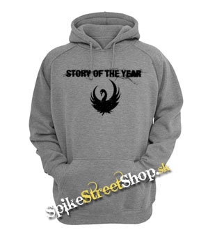 STORY OF THE YEAR - Logo - šedá pánska mikina