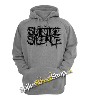 SUICIDE SILENCE - Black Logo - šedá pánska mikina