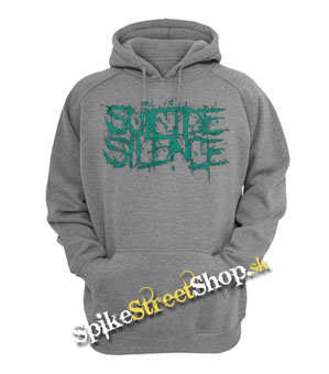 SUICIDE SILENCE - Turquoise Logo - šedá pánska mikina