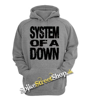 SYSTEM OF A DOWN - Logo - šedá pánska mikina