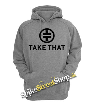 TAKE THAT - Logo - šedá pánska mikina