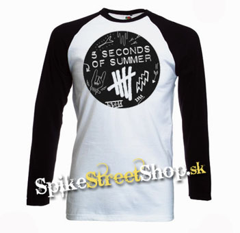 5 SECONDS OF SUMMER - Scribble Logo - pánske tričko s dlhými rukávmi