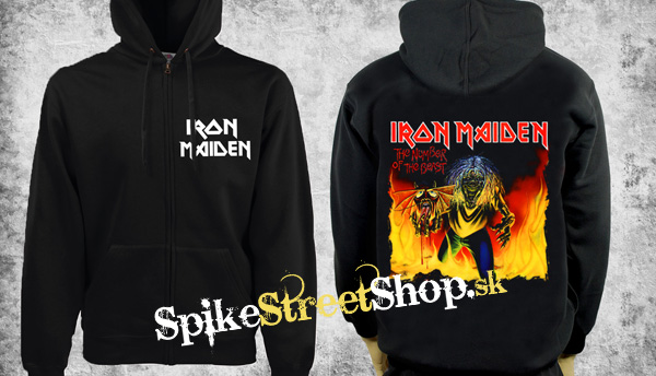 IRON MAIDEN - Number Of The Beast Motive 2 - čierna pánska mikina na zips