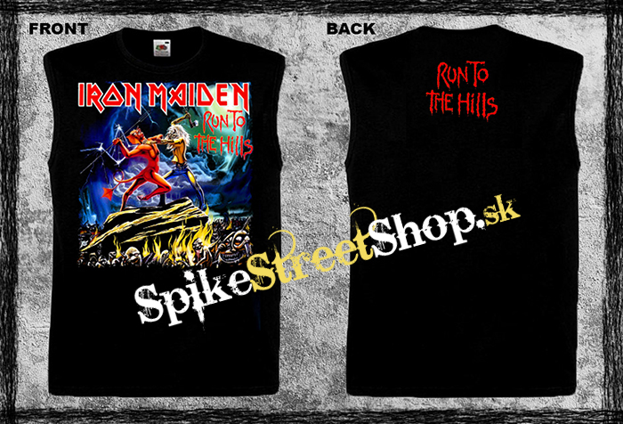 IRON MAIDEN - Run To The Hills - čierne pánske tričko bez rukávov