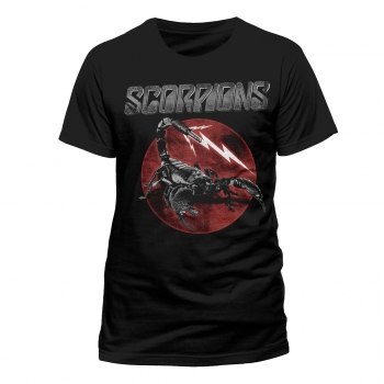 SCORPIONS - Logo Crest Colour - čierne pánske tričko