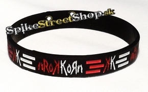 Náramok KORN - White Red Logo