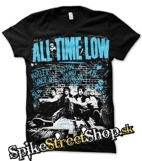 ALL TIME LOW - Band Distressed - čierne pánske tričko