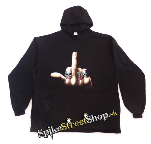FUCK OFF - Machine Fuckin Head - čierna pánska mikina