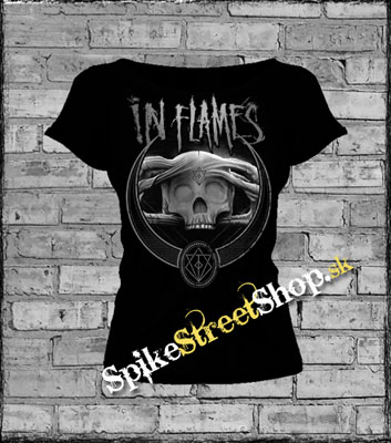 IN FLAMES - Battles Badge B&W - dámske tričko
