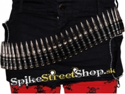 CHROME AMMO BELT - opasok s kovovými nábojnicami