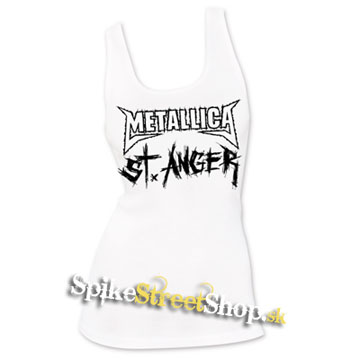 METALLICA - St.Anger - Ladies Vest Top - biele
