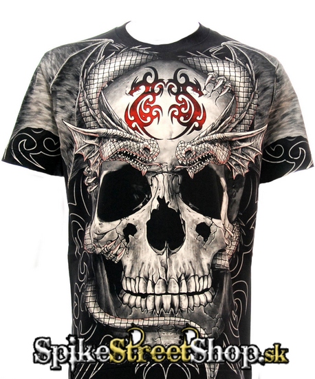 GOTHIC COLLECTION - Skull Of Devil - čierne pánske tričko