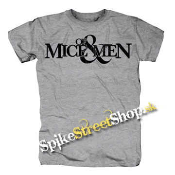 OF MICE AND MEN - Logo - sivé pánske tričko