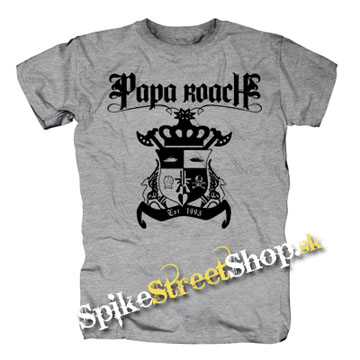 PAPA ROACH - Logo - sivé pánske tričko