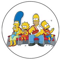 SIMPSONOVCI - rodinka na sedačke - odznak