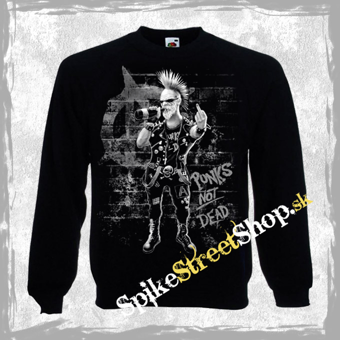 OLD PUNKS NEVER DIE - mikina bez kapuce