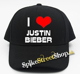 I LOVE JUSTIN BIEBER - čierna šiltovka (-30%=AKCIA)